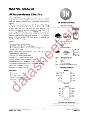 MAX708CUA-TG datasheet  